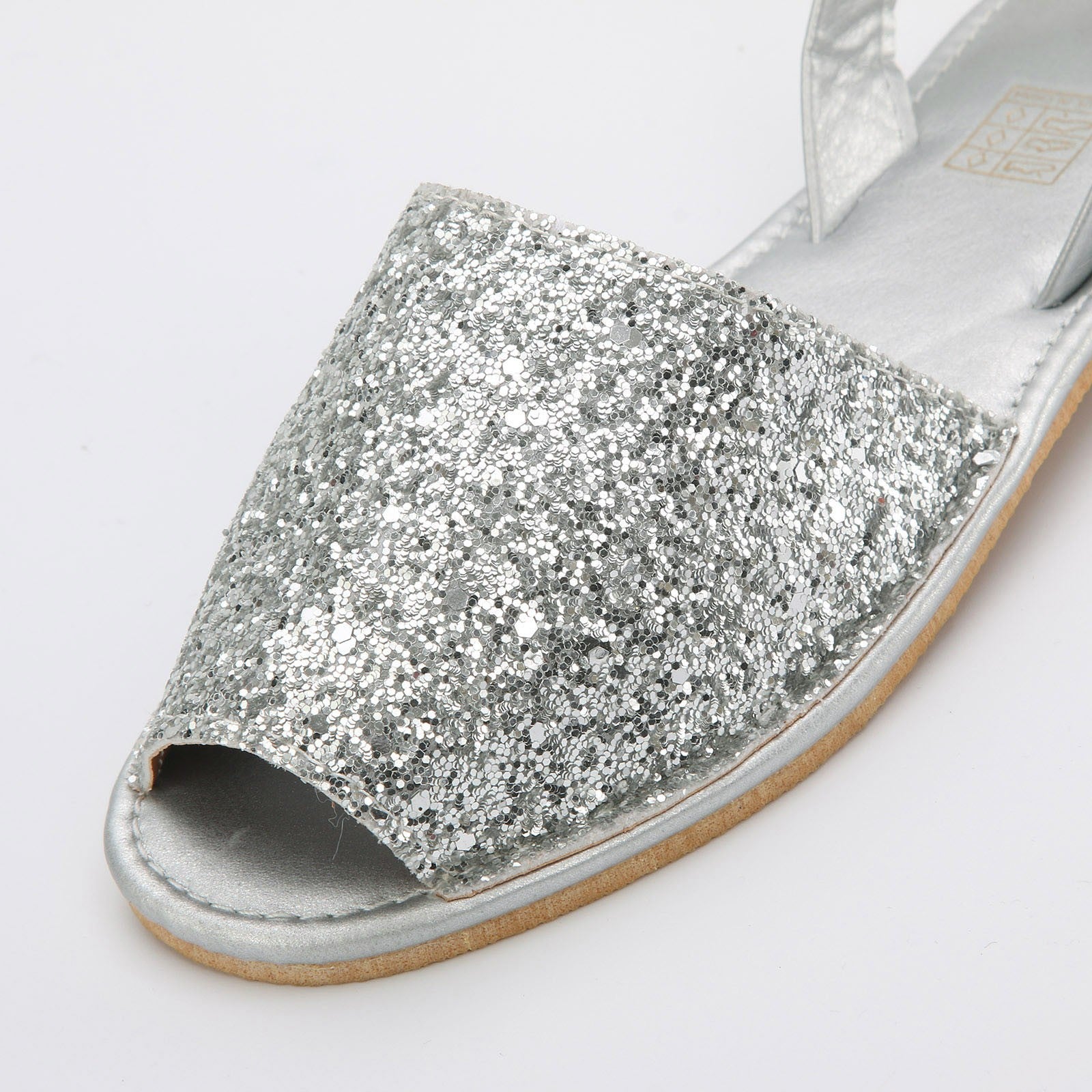 VivyaBoutique™ | Flat Sequin Peep-Toe Sandals